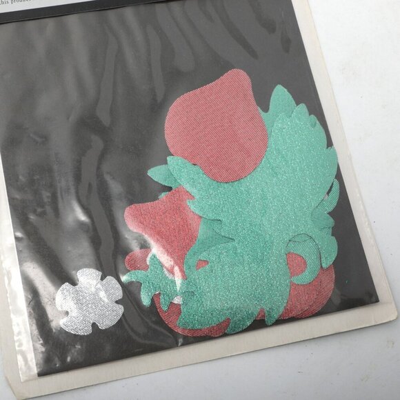 Vintage Tulip Treasures Iron On Patches Lame Strawberry Autumn Harvest 90s Leaf - Picture 4 of 10